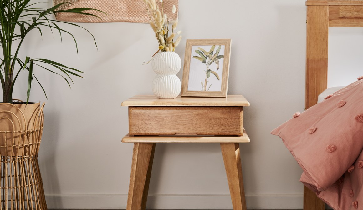 Ari Bedside Table Natural Hardwood Bedside Tables AU ArchiPro AU