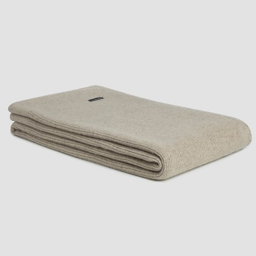 Wheat Chain Rib Angora & Merino Wool Throws