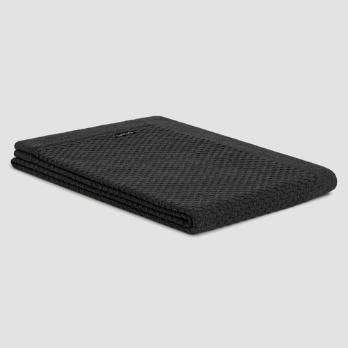 Charcoal Basketweave Cotton Throws