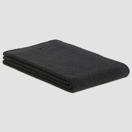 Charcoal Small Box Cotton Throws