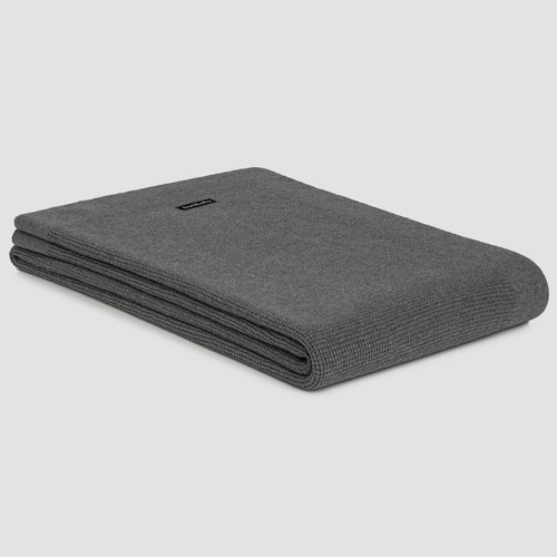Grey Small Box Cotton Throws