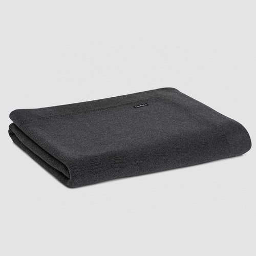 Charcoal Trieste Cotton Blankets