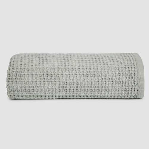 Dove Cotton Waffle Blankets