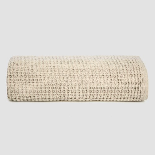 Wheat Cotton Waffle Blankets