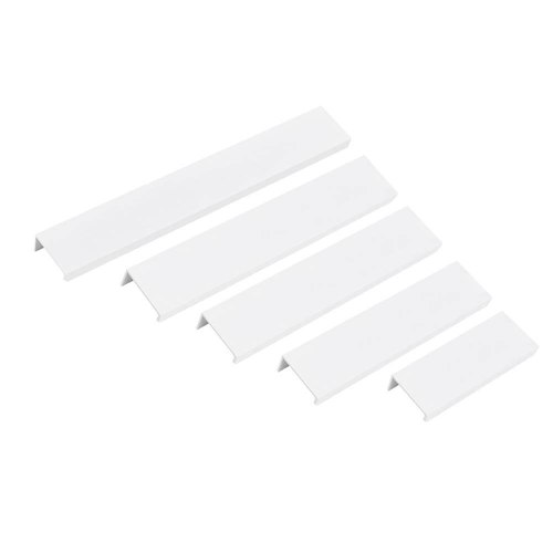 White Sydney Slim Lip Pull Kitchen Handles