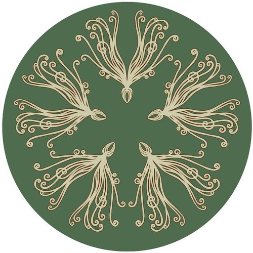 Forest Dark Seed Round Rugs by Miranda Brown