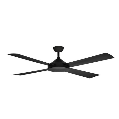 Matt Black Contemporary Milano Matt Black (4 Blade) AC Motor Fan