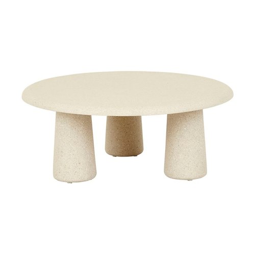 Sand Fleck Livorno Porcini Round Coffee Table