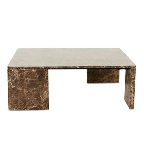 Emperador Marble Atlas Slab Coffee Table