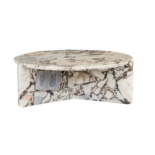 Satin Ocean Marble Venus Revolve Coffee Table