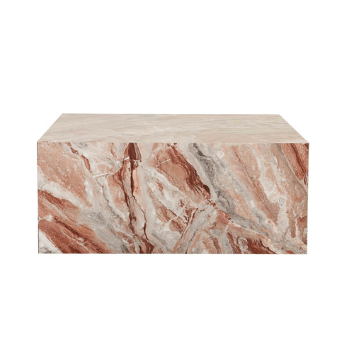 Monica Red Marble Ponte Coffee Table