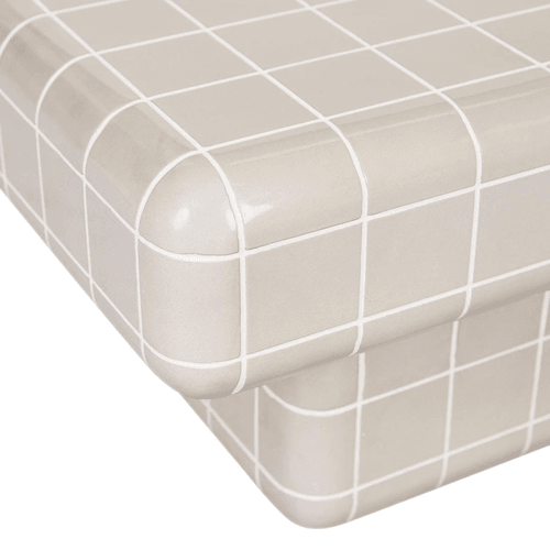 Pearl White/White Seville Tile Coffee Table