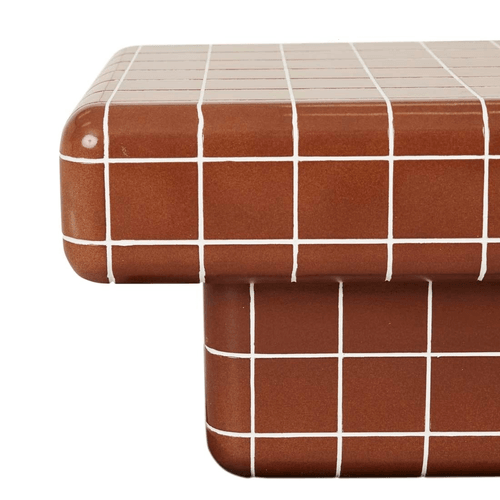 Red/White Seville Tile Coffee Table