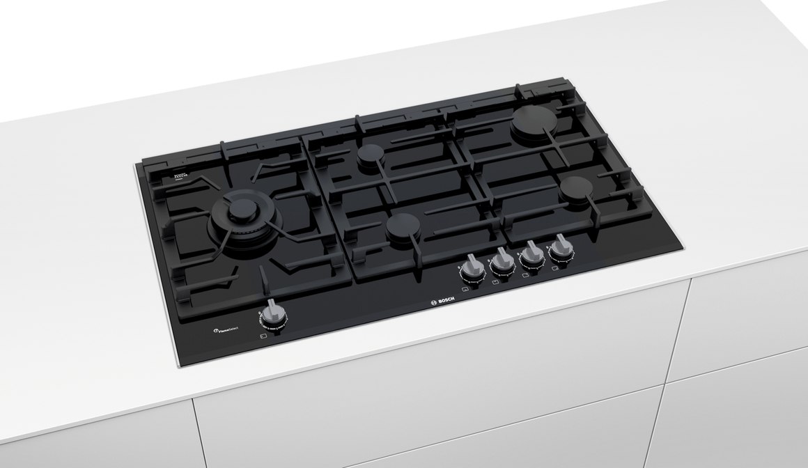 BOSCH Gas Cooktop 90 cm Ceramic Black Series 8 Cooktops NZ ArchiPro AU