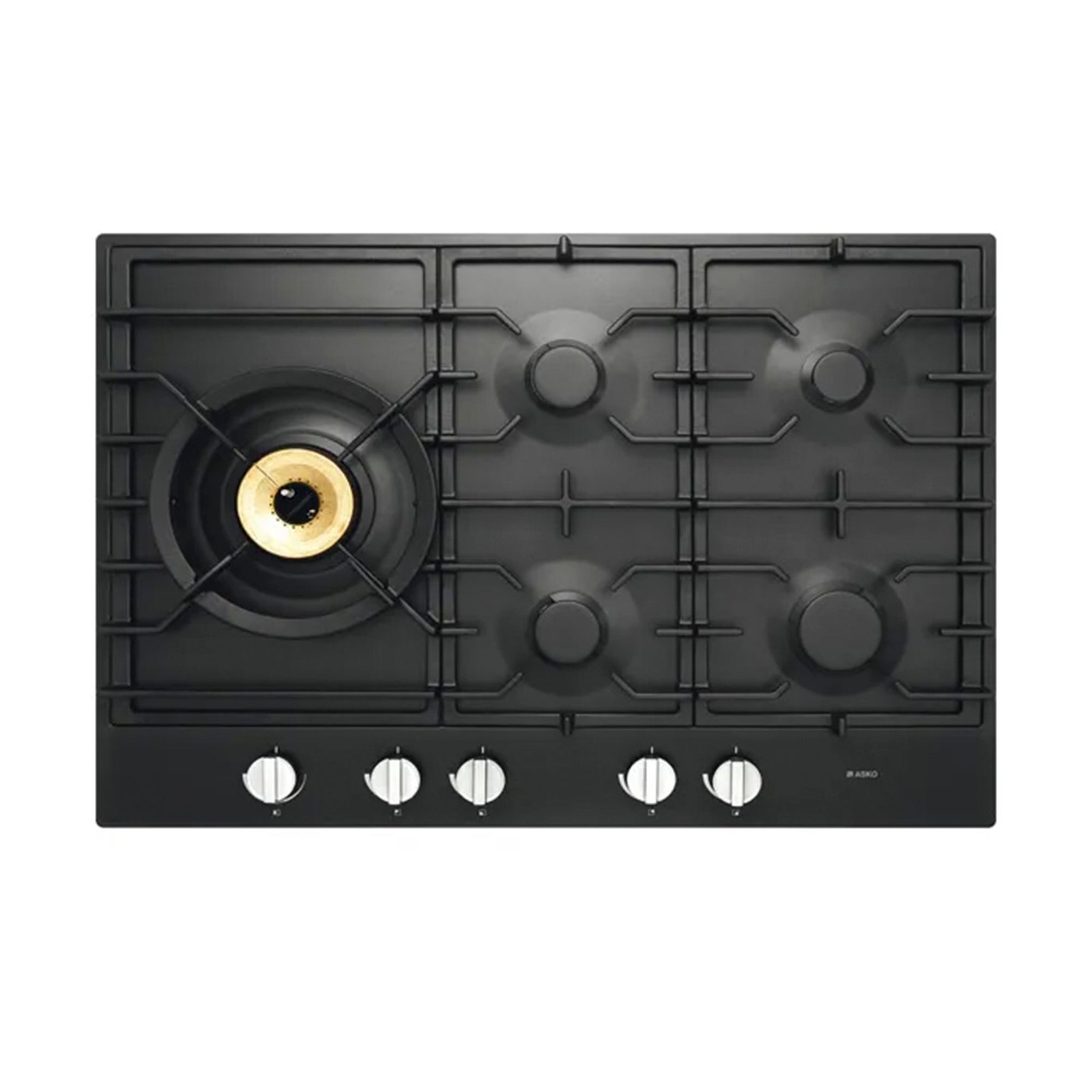ASKO 75cm 5 Burner Gas Cooktop Anthracite ArchiPro AU
