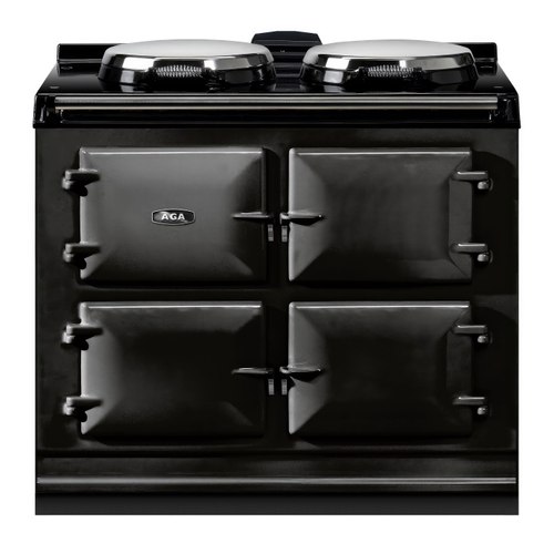 Black AGA | 3-Oven Dual Control Cast Iron Oven