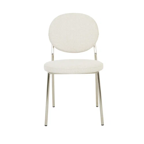 Sandcastle Tweed/Chrome Laylah Loop Dining Chair