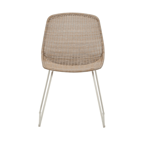 Linen/Sand Granada Scoop Closed Weave Dining Chair
