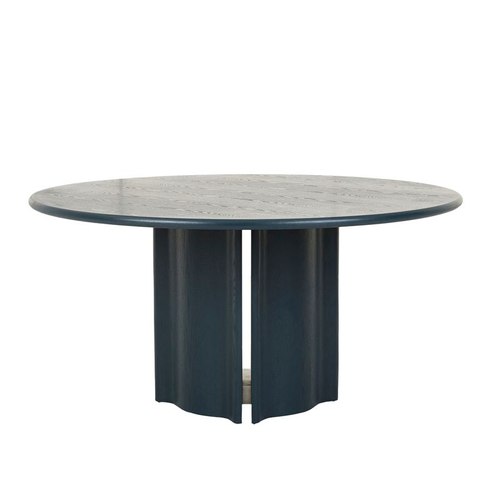 Teal Leon Round Dining Table