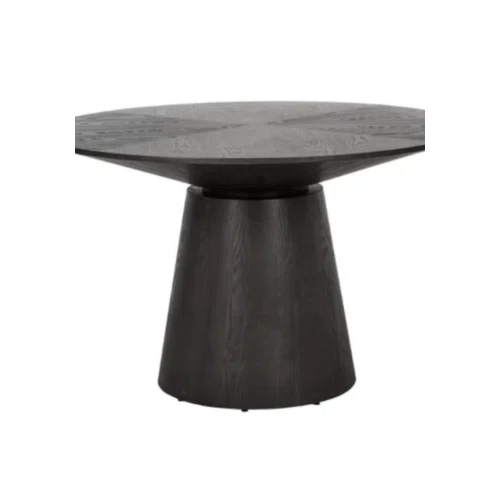 Matt Dark Oak Classique Round 1200 Dining Table