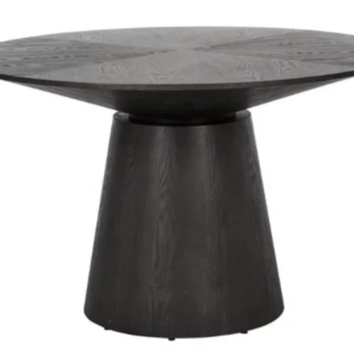 Matt Dark Oak Classique Round 1200 Dining Table