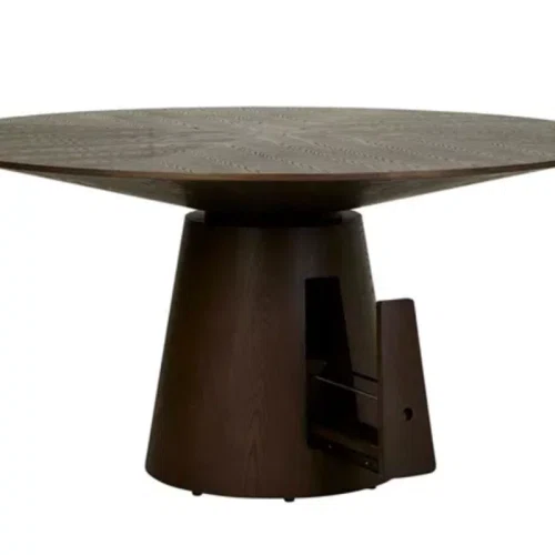 Mocha Ash Classique Round 1200 Dining Table