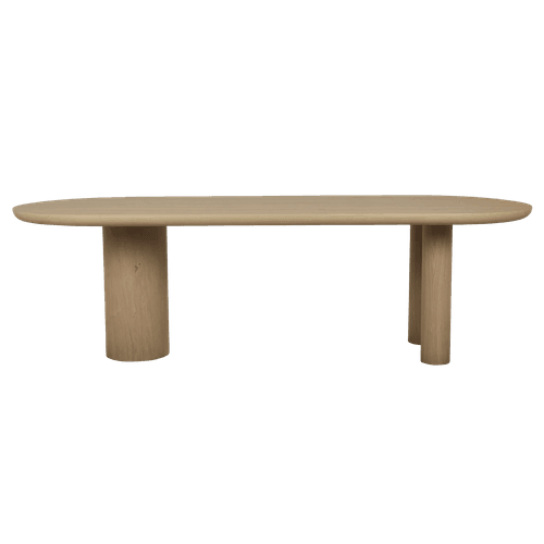 Natural Oak Soren Liv | Seb Oval Dining Table (8 & 10 Seater)