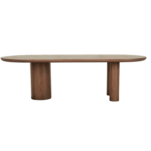 Walnut Soren Liv | Seb Oval Dining Table (8 & 10 Seater)
