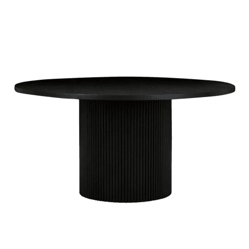 Matte Black Soren Liv | Benjamin Ripple 150 Dining Table - 6 Seater