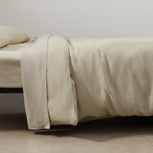Stone Belgian Linen Duvet Covers