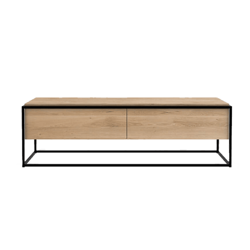 Natural Ethnicraft | Oak Monolit TV Cupboard