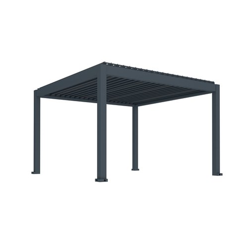 Charcoal Tasman Motorised Freestanding Louvre Roof