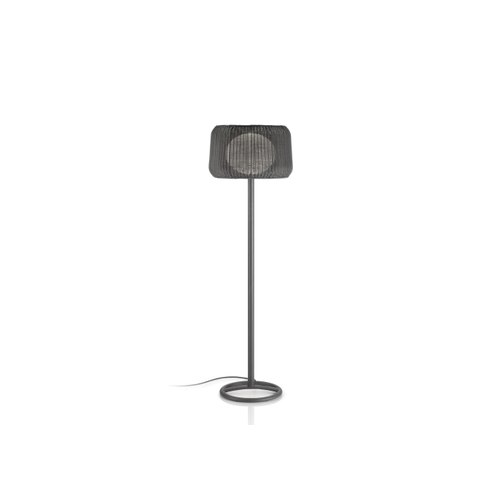 Graphite Brown/Rattan Brown Fora 165 Floor Lamp
