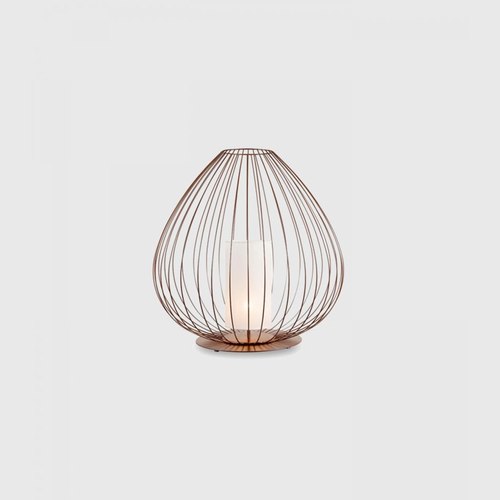 Glossy Bronze Cell Outdoor Floor Lamp
