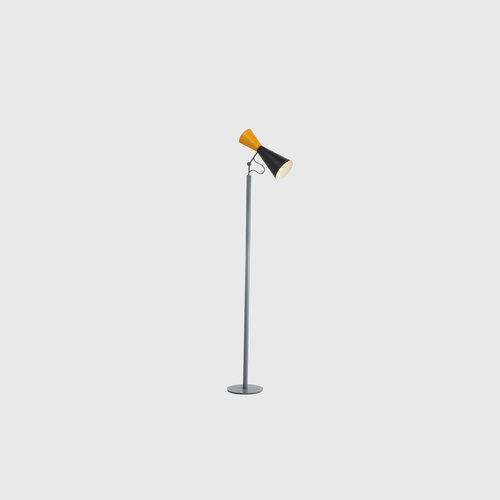 Black/Yellow Parliament Floor Lamp