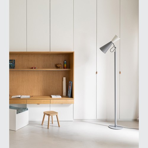 Grey/White Parliament Floor Lamp