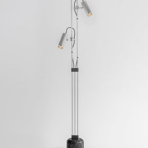 Satin Nickel Spot Floor Lamp