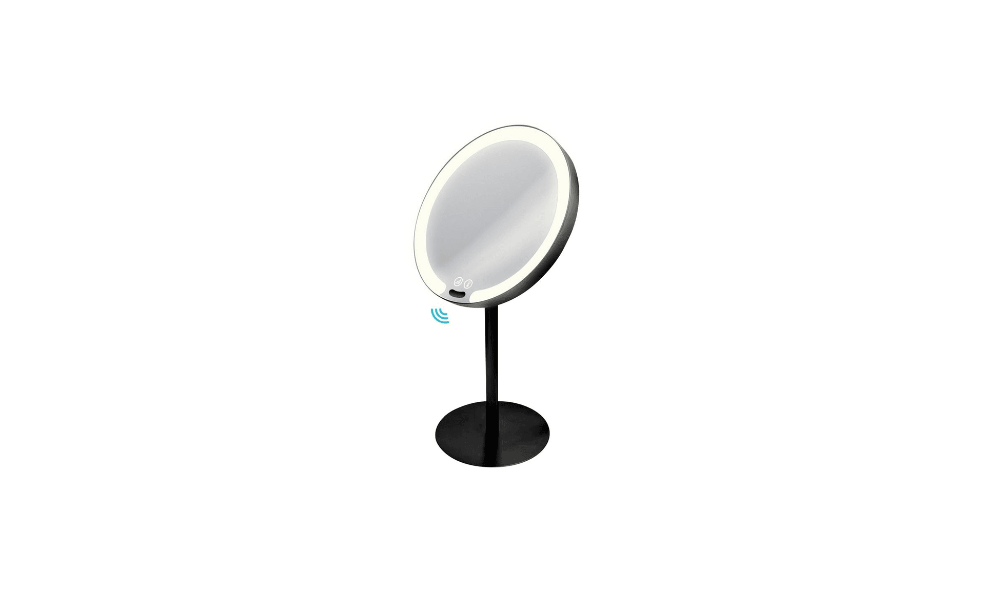 Tabletop Magnifying Sensor LED Mirror - Black