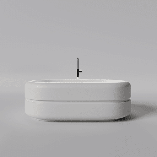 Alabaster Milazzo 1700 Pill Freestanding Bath