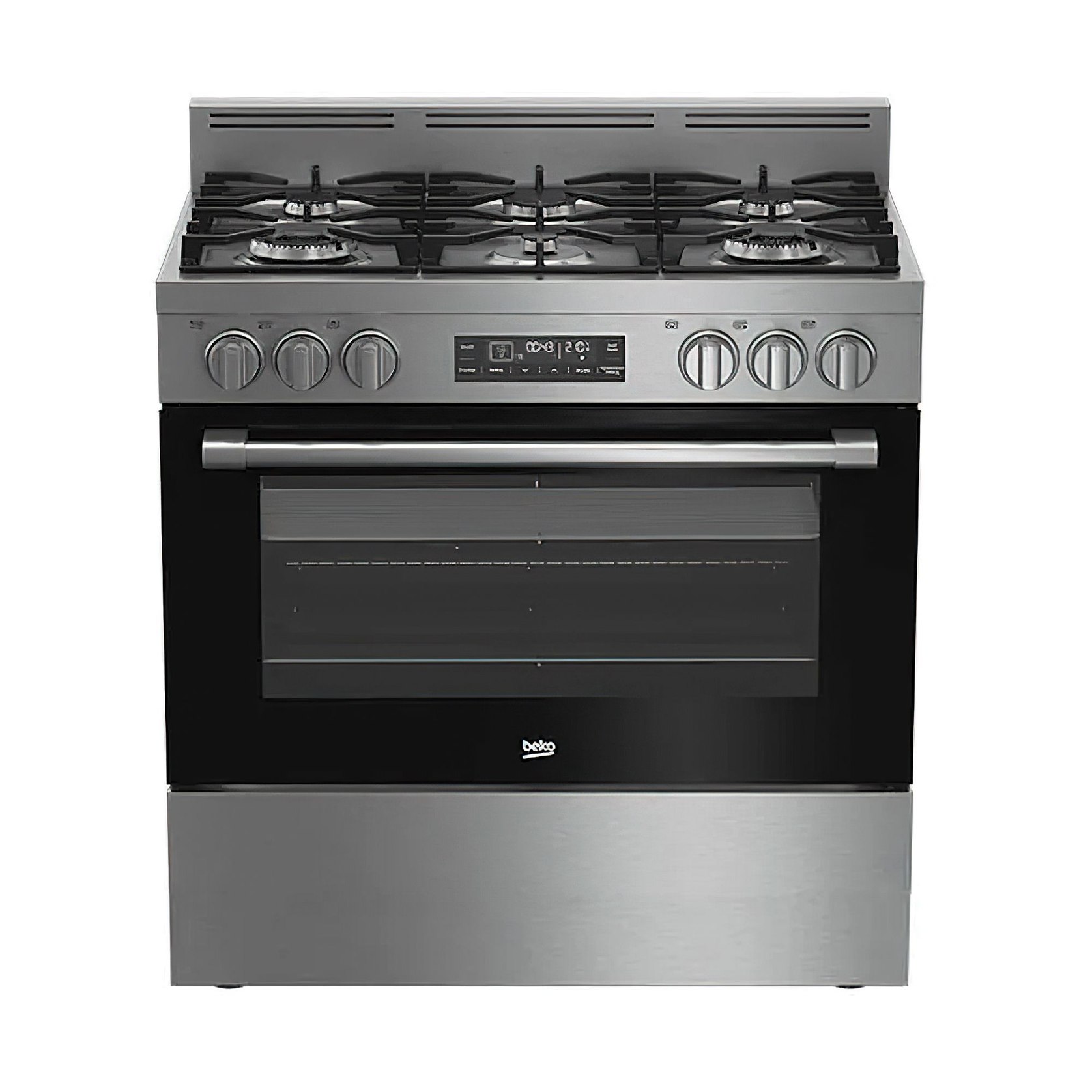 Beko 90cm Dual Fuel Freestanding Twin Wok Cooker ArchiPro AU