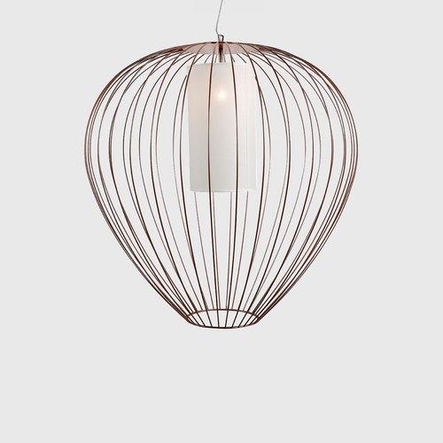 Glossy Bronze Cell Outdoor Pendant Light