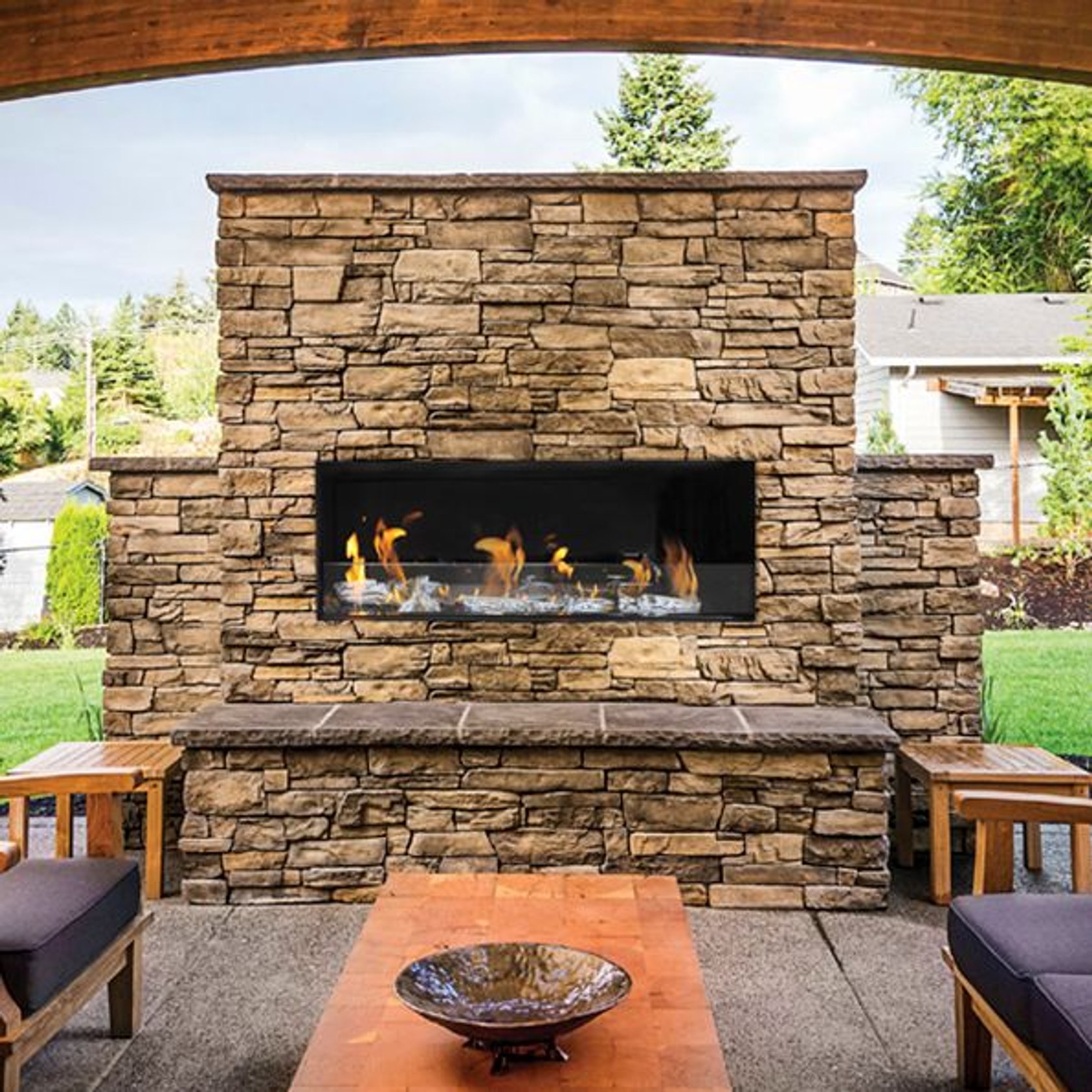 Patio Horizon - Panoramic | Gas Fireplace | ArchiPro AU