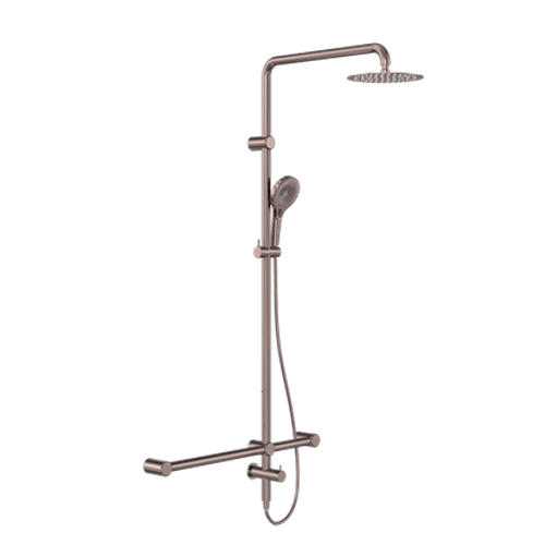 Brushed Bronze Calibre Mecca T Bar Grab Rail by Avail