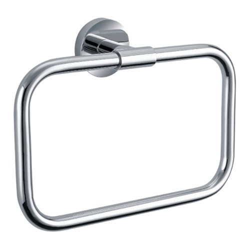 Brushed Nickel Evoke Towel Ring