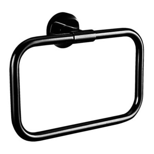 Black Evoke Towel Ring