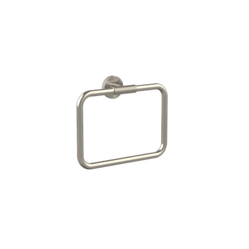 Brushed Nickel Motivo Knurled Towel Ring