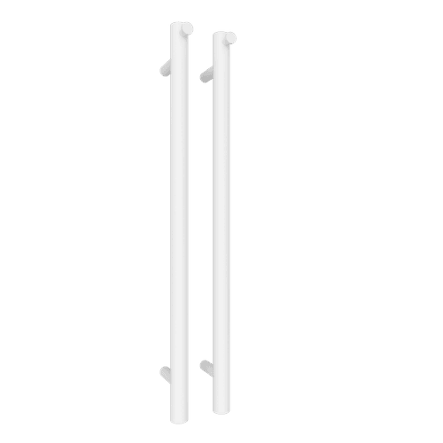 Matte White Polo Vertical Towel Rail - 1100mm
