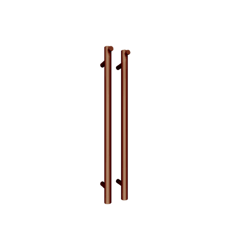 Brushed Copper Polo Vertical Towel Rail - 1100mm