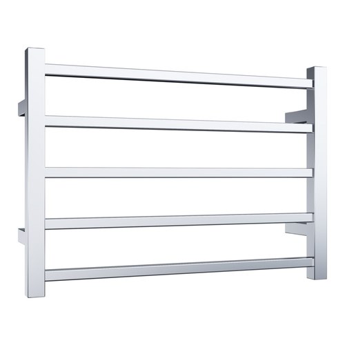 Chrome Quadro 5-Bar Heated Towel Rail - 600mm