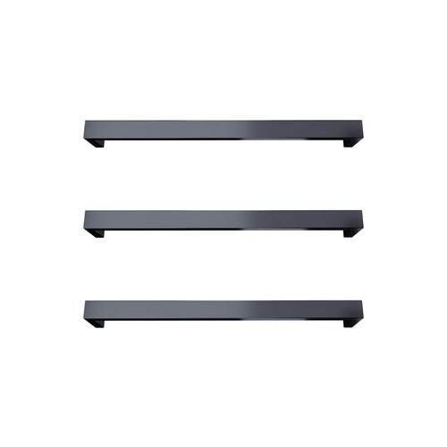 Gunmetal Largo Square Heated Towel Rail - 432mm